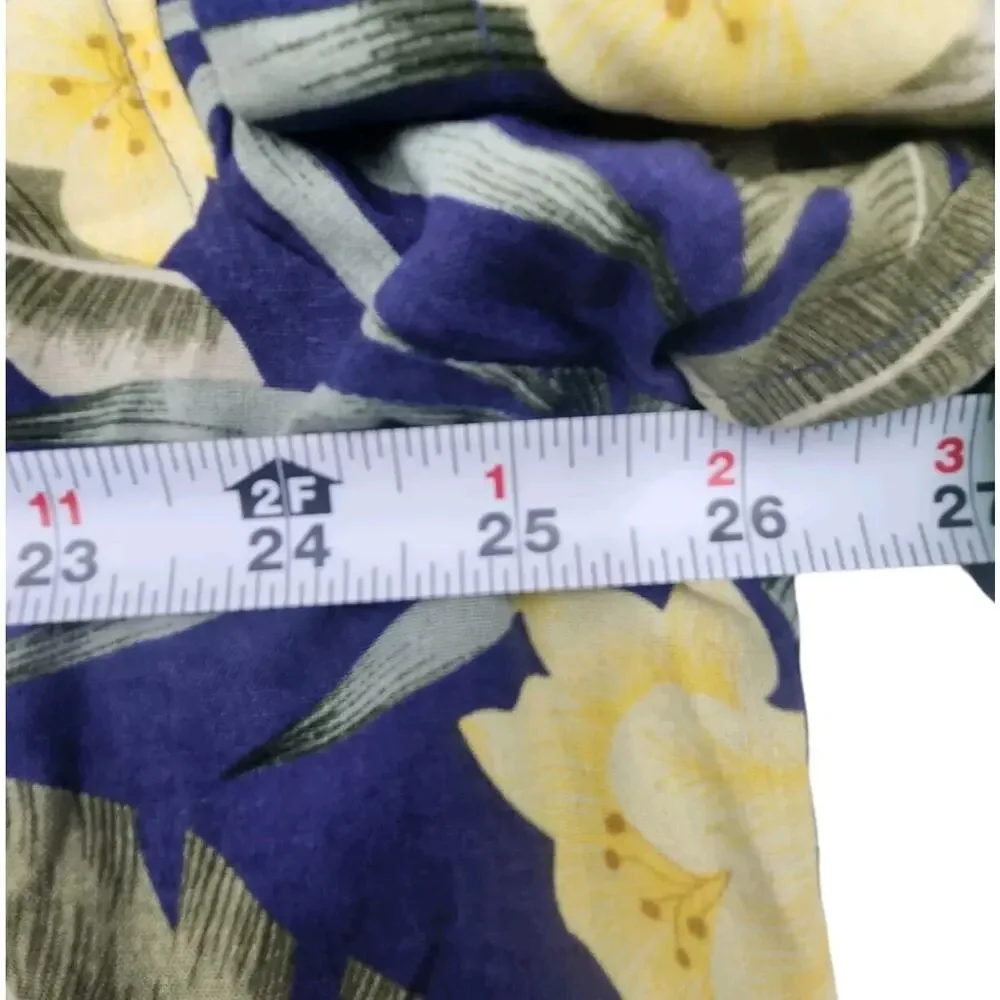 Paradise Coves Hawaiian Shirt 100% Silk Tropical Floral Button Down Mens XL - Picture 10 of 10